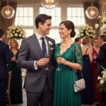 Elegantní pár na oslavě výročí svatby s šampaňským v ruce v elegantním prostředí